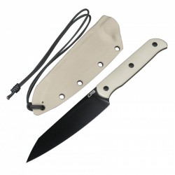 Couteau CJRB Silax Desert Lame Acier AR-RPM9 Black Manche G10 Etui Kydex J1921BBDE - Livraison Gratuite