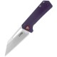 Couteau CJRB Ruffian Purple Lame Acier AR-RPM9 Satin Manche G10 IKBS Linerlock Clip J1924VT - Livraison Gratuite