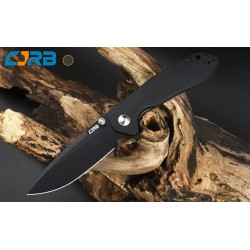 Couteau CJRB Scoria Black Lame Acier AR-RPM9 Manche G10 IKBS J1920BBK - Livraison Gratuite