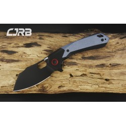 Couteau CJRB Caldera Blue&Black Lame Acier AR-RPM9 Cleaver Manche G10 IKBS J1923BBU - Livraison Gratuite