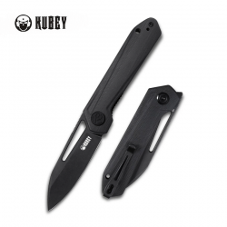 Couteau Kubey Royal Nest Black Lame Acier D2 Dark Manche G10 IKBS Linerlock Clip KUB321H - Livraison Gratuite