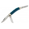 Couteau Cold Steel Gentlemen's Stockman Blue 3 Lames Acier 8Cr13MoV Manche Os CSFLGSTKMB - Livraison Gratuite