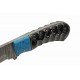 Couteau Skinner Damas 256 Couches Dusk At Dawn Hunter Manche Bois&Turquoise Etui Cuir DM1297 - Livraison Gratuite