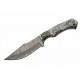 Couteau Bowie Damas 256 Couches Texas Rattler Manche Façon Snake Etui Cuir DM1321 - Livraison Gratuite