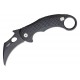Couteau Karambit LionSteel L.E.One Black Lame Acier CPM-MagnaCut Black Manche Alu Clip Italy LSTLE1ABB - Livraison Gratuite