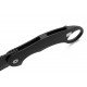 Couteau Karambit LionSteel L.E.One Black Lame Acier CPM-MagnaCut Black Manche Alu Clip Italy LSTLE1ABB - Livraison Gratuite