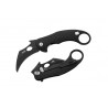 Couteau Karambit LionSteel L.E.One Black Lame Acier CPM-MagnaCut Black Manche Alu Clip Italy LSTLE1ABB - Livraison Gratuite