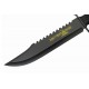 Couteau de Chasseur De Serpents Bowie Tactical Lame Acier 420 Manche Abs Etui Nylon CN211559YB - Livraison Gratuite