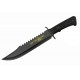 Couteau de Chasseur De Serpents Bowie Tactical Lame Acier 420 Manche Abs Etui Nylon CN211559YB - Livraison Gratuite