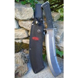 Bowie Machette Mountain Machete Satin Rite Edge Lame Acier Inox Etui Nylon CN211552SL - Livraison Gratuite