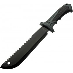 Bowie Machette Slate Machete Black Rite Edge Lame Acier Inox Scie Etui Nylon CN211558 - Livraison Gratuite