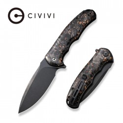 Couteau CIVIVI PRAXIS Lame Acier 9Cr18MoV Manche Carbon Fiber/Resin IKBS Linerlock CIVC803I - Livraison Gratuite