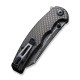 Couteau CIVIVI P87 Damas Manche G10/Carbon Fiber Lame Tanto Reverse Damas IKBS Linerlock CLip CIVC21043DS1 - Livraison Gratuite