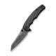 Couteau CIVIVI P87 Damas Manche G10/Carbon Fiber Lame Tanto Reverse Damas IKBS Linerlock CLip CIVC21043DS1 - Livraison Gratuite