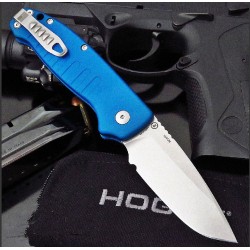 Couteau Automatique Hogue Ballista Blue AUTO Lame Acier CPM-154 Manche Aluminium Made USA HO64133 - Livraison Gratuite