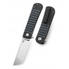 Couteau Bestech Titan Black/Blue Manche G10/FCarbone Lame Acier 154CM IKBS Linerlock Clip Titane BTKL04B - Livraison Gratuite