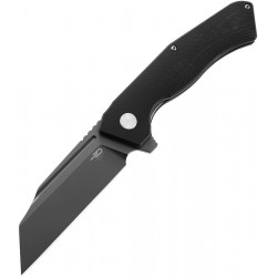 Couteau Bestech Rockface Black Manche G10 Lame D2 Gray Wharncliffe IKBS Linerlock Clip BTKG46F - Livraison Gratuite