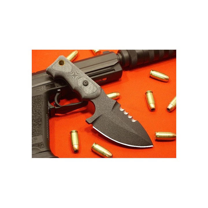 Couteau De Survie Tops SurvTac 5 Acier Carbone 1095 Manche Micarta Tops Knives Made In USA TPM1MGT01 - Livraison Gratuite