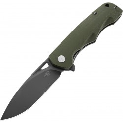 Couteau Bestech Airstream Od Green Manche G10 Lame D2 Drop Point IKBS Linerlock Clip BTKG47H - Livraison Gratuite