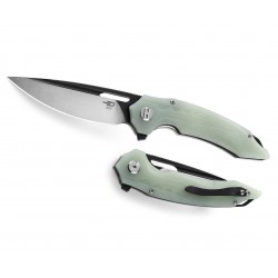 Couteau Bestech Ornetta Jade Lame Acier N690 Manche G10 IKBS Linerlock CLip BTKG50D - Livraison Gratuite