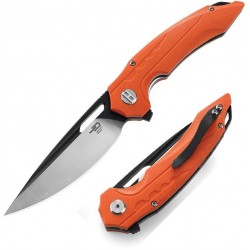 Couteau Bestech Ornetta Orange Lame Acier N690 Manche G10 IKBS Linerlock CLip BTKG50C - Livraison Gratuite