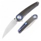 Couteau ArtisanCutlery Cazador OD Green Lame Acier AR-RPM9 Satin Manche Micarta IKBS Clip ATZ1848PODG - Livraison Gratuite