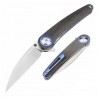 Couteau ArtisanCutlery Cazador OD Green Lame Acier AR-RPM9 Satin Manche Micarta IKBS Clip ATZ1848PODG - Livraison Gratuite