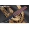 Couteau ArtisanCutlery Sirius Burgandy Manche Micarta Lame Acier S35VN Black IKBS Clip ATZ1849PBDRC - Livraison Gratuite