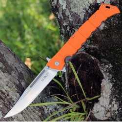 Couteau Cold Steel Large Luzon Orange Lame Acier 8Cr13MoV Manche GFN Linerlock Clip CS20NQXORST - Livraison Gratuite