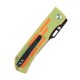 Couteau Kansept Reedus Green&Orange Manche G10 Lame Acier 154CM Manche G10 Linerlock Clip KT1041A3 - Livraison Gratuite