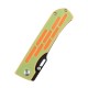 Couteau Kansept Reedus Green&Orange Manche G10 Lame Acier 154CM Manche G10 Linerlock Clip KT1041A3 - Livraison Gratuite