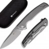 Couteau SENCUT Tynan Gay Manche Acier Lame Acier 10Cr15CoMoV IKBS Framelock Clip SA10B - Livraison Gratuite