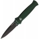 Couteau Automatique Piranha Auto Bodyguard Tactical Green Lame Acier S30V Manche Alu Clip USA PKCP6GT - Livraison Gratuite 