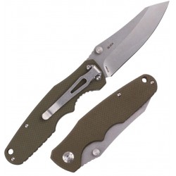 Couteau SKIF Cutter Olive Manche G10 Lame Acier 8Cr13MoB Linerlock Clip SKFIS004OG - Livraison Gratuite