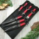 Lot de 9 Couteaux de Lancer de Ninja Perfect Point Throwing Lame Acier Etui Nylon M4504 - Livraison Gratuite
