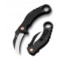 Couteau QSP Eagle Karambit Black Manche G-10 Lame Acier D2 IKBS Linerlock Clip QS120B - Livraison Gratuite