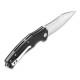 Couteau QSP Snipe Black Manche G10 Lame Acier D2 IKBS Linerlock Clip QS121C - Livraison Gratuite