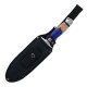 Couteau Bowie Rough Ryder Resine/Wood Lame Acier 440 Manche Résine & Bois Etui Nylon RR2240 - Livraison Gratuite