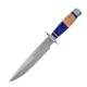Couteau Bowie Rough Ryder Resine/Wood Lame Acier 440 Manche Résine & Bois Etui Nylon RR2240 - Livraison Gratuite