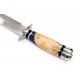 Couteau Bowie Rough Ryder Resine/Wood Lame Acier 440 Manche Résine & Bois Etui Nylon RR2240 - Livraison Gratuite