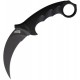 Couteau Cold Steel Tiger Karambit Black Lame Acier AUS-8 Black Manche Griv-Ex Etui Secure-Ex CS49KSTBKBK - Livraison Gratuite