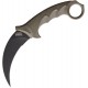 Couteau Cold Steel Tiger Karambit Dark Earth Lame Acier AUS-8 Black Manche Griv-Ex Etui CS49KSTDEBK - Livraison Gratuite