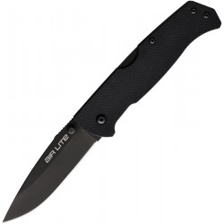 Couteau Cold Steel Air Lite Drop Point Lame Acier AUS-10 Black Manche G10 Lockback Clip CS26WDBKBK - Livraison Gratuite