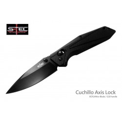 Couteau Tactical S-TEC Rapid Lock Black Manche G10 Lame Spear Point Acier 8Cr14MoV Clip STTS033 - Livraison Gratuite