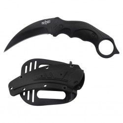 Lot de 3 S-TEC Karambit Lame Acier 3CR13 Manche Abs Etui Plastique STTS201BK - Livraison Gratuite