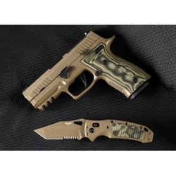 Couteau SIG Sauer K320 AXG Scorpion ABLE Lock Lame Tanto Acier S30V Manche Alu/GMascus Made USA SIG36368 - Livraison Gratuite