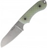 Couteau Bradford Guardian 4 Sheepsfoot Lame Acier N690 Manche Jade G10 Etui Cuir Made USA BRAD4SF007 - Livraison Gratuite