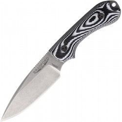 Couteau Bradford Guardian 3 Lame Acier AEB-L Manche Black/White G10 Etui Cuir USA BRAD3FE118A - Livraison Gratuite