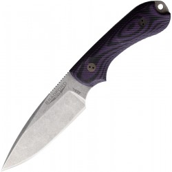 Couteau Bradford Guardian 3 Lame Acier AEB-L Manche Purple/Black G10 Etui Cuir USA BRAD3FE119A - Livraison Gratuite