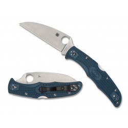 Couteau Spyderco Endura 4 K390 Manche Blue FRN Lame Acier K390 Lockback Japan SC10FPWK390 - Livraison Gratuite